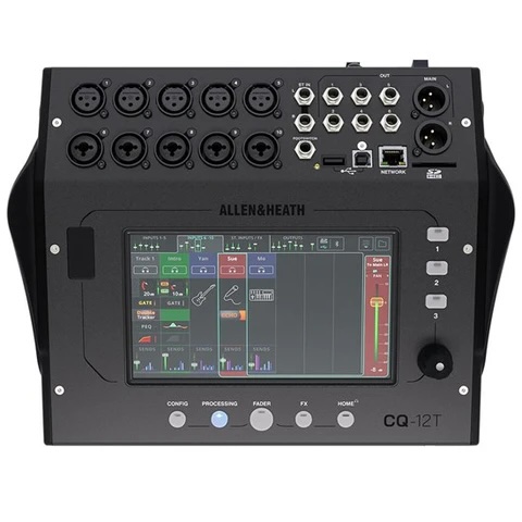 2-Channel Touchscreen Digital Mixer w/ Bluetooth & SD/USB